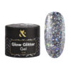 F.O.X Glow Glitter Gel №02 Гель для дизайну з глітером голографічне срібло, 5 мл
