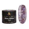 F.O.X Glow Glitter Gel №04 Гель для дизайну з рожевим конфеті, 5 мл
