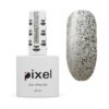 Гель-лак Pixel №146 срібло із блискітками, 8 мл