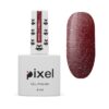 Гель-лак Pixel i_Feel №04 бордово-коричневий із блискітками, 8 мл