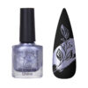 SAGA Stamping Shine №02 Лак для стемпінгу блакитний хром, 8 мл