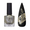 SAGA Stamping Shine №03 Лак для стемпінгу золотистий хром, 8 мл
