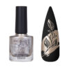 SAGA Stamping Shine №04 Лак для стемпінгу мідний хром, 8 мл