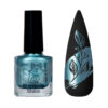 SAGA Stamping Shine №06 Лак для стемпінгу світло-бірюзовий хром, 8 мл