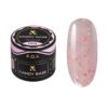 F.O.X Candy Base №03 Тонуюча база рожева з блискітками та рожево-золотою поталлю, 10 мл