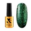 Гель-лак F.O.X Radiance №05 зелений з блискітками і слюдою, 7 мл