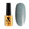 Гель-лак F.O.X Sparkle №07 сіро-блакитний з блискітками, світловідбивний, 7 мл