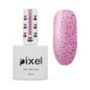 Гель-лак Pixel Drops №10 рожевий Барбі з чорною крихтою, 8 мл
