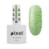Гель-лак Pixel Drops №06 яскраво-салатовий з чорною крихтою, 8 мл