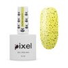 Гель-лак Pixel Drops №07 лимонний з чорною крихтою, 8 мл