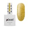 Гель-лак Pixel Drops №08 гірчичний з чорною крихтою, 8 мл