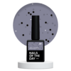 Гель-лак NAILSOFTHEDAY MiDots №09 глибокий сірий з чорними крапочками, 10 мл