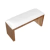 Kodi Armrest on brown legs "White"